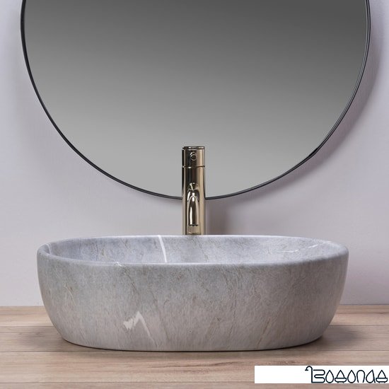 Умывальник Rea Lara (серый) фото 4