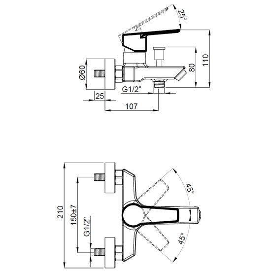 Смеситель Azario AZ-15710501