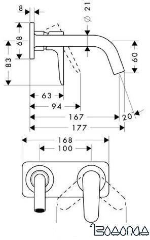 Смеситель Axor Citterio M 34112000