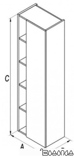 Мебель для ванных комнат Roca Шкаф-пенал для ванной Etna 7857303445 фото 2