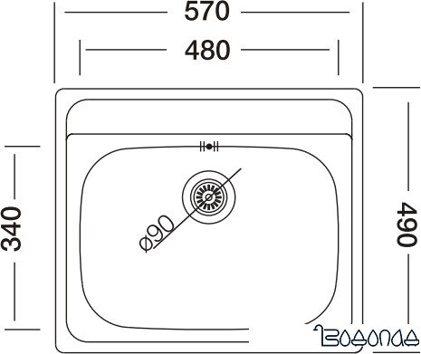 Кухонная мойка Kromevye EX 327 D Кухонная мойка Kromevye EX 327 D