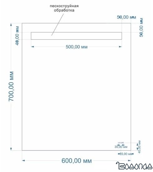 Cersanit Зеркало LED 010 60х70
