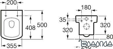 Унитаз Roca Hall Compacto (346627000) без крышки фото 2