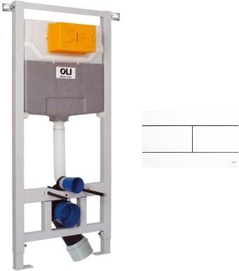 Инсталляция для унитаза OLI OLI120 Plus Механика + Slim (белый)