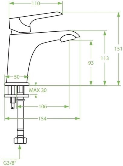 Смеситель Laveo Alea BLE 622D