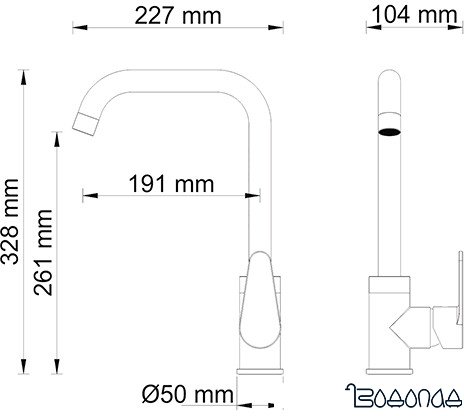 Смеситель Wasserkraft Alz 28807