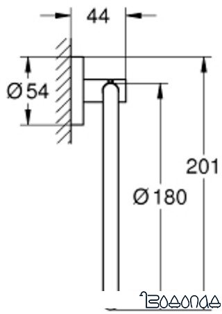 Держатель для полотенца Grohe Essentials 40365001 (хром)