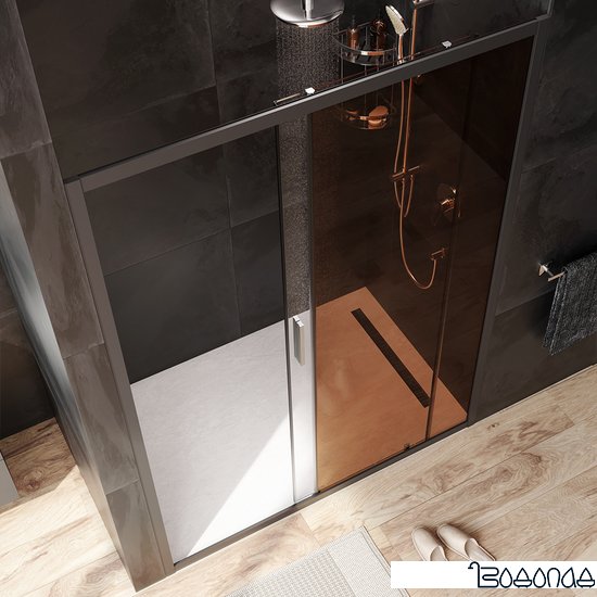 Душевая дверь AM.PM Gem Solo W90G-140-1-195BBr