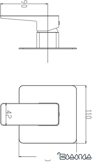 Смеситель Omnires Parma PM7445 CR