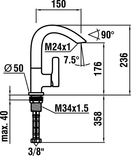 Смеситель Laufen 3117010042201