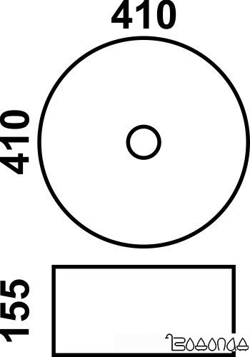 Умывальник Melana MLN-7078AB 41x41