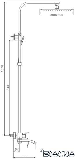 Душевая система Gappo G2407-6 фото 2
