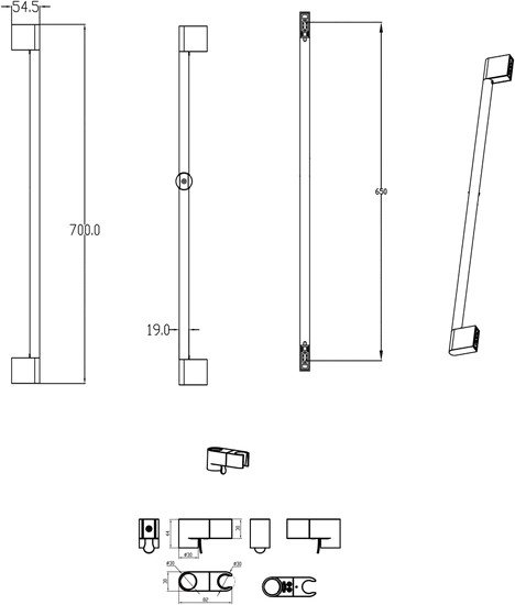 Душевая штанга Ravak 974.00 X07P013 фото 2