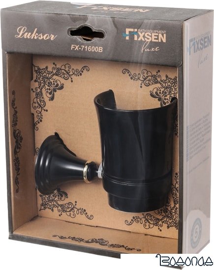 Стакан для зубной щетки и пасты Fixsen Luksor FX-71606B фото 2
