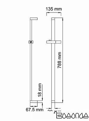 Душевая штанга Wasserkraft A037