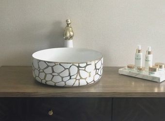 Умывальник Gid D1357H018 (белый/золотой)