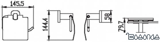 Держатель для туалетной бумаги Kaiser Oval KH-2040 фото 2