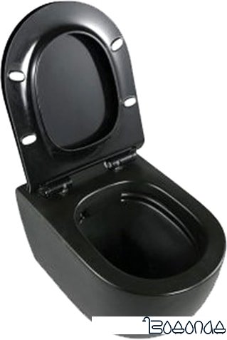 Унитаз Calani Loyd Slim CAL-C0020 (черный) фото 2