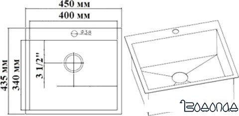 Кухонная мойка Asil AS 252 F Кухонная мойка Asil AS 252 F