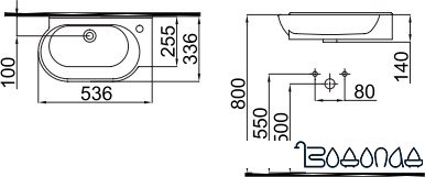 Умывальник iDevit Myra 0201-2505 фото 3