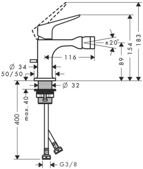 Смеситель Axor Citterio M 34210800