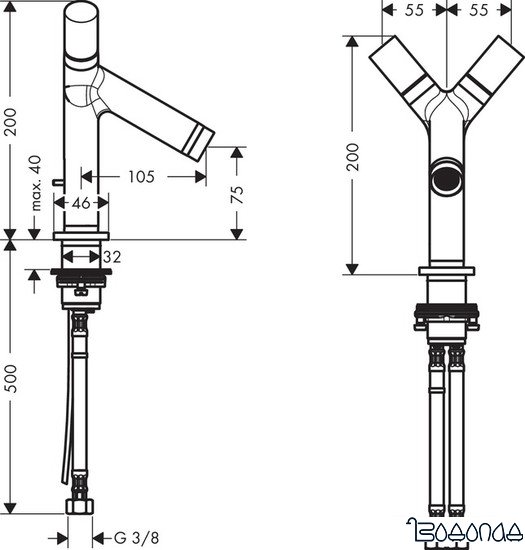 Смеситель Axor Starck 10030000