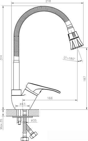 Смеситель Rossinka Silvermix B35-26