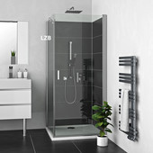 Душевая стенка Roltechnik Lega Lift Line LZB/80 (хром/прозрачное)