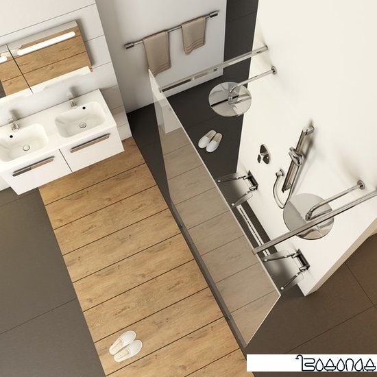 Душевая стенка Ravak Walk-In Free 160 (серебристый/прозрачное)