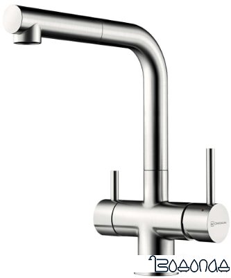 Смеситель Omoikiri Takamatsu-S BN (нержавеющая сталь)