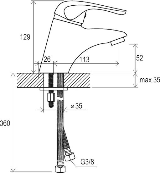 Смеситель Ravak Rosa-RS 012.00 [X070022]