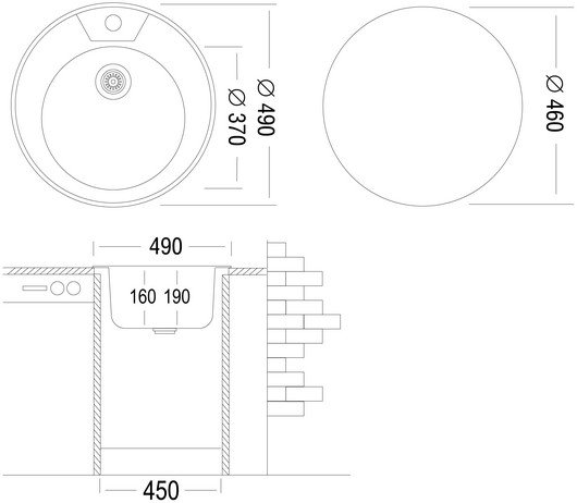Кухонная мойка Ukinox FAD490 GT5K 0C Кухонная мойка Ukinox FAD490 GT5K 0C