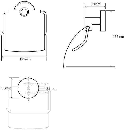 Держатель для туалетной бумаги Bemeta Trend-I 104112018F