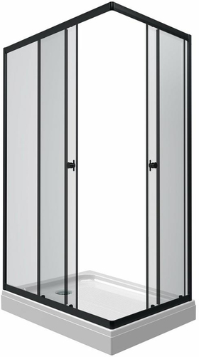 Душевой уголок Triton Вента Блэк А1 120х80 (прозрачное стекло)