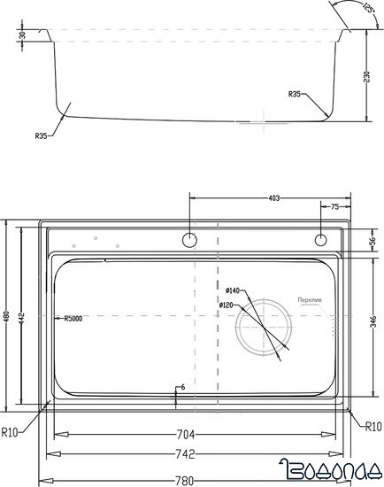 Кухонная мойка Kaiser KSM-7848