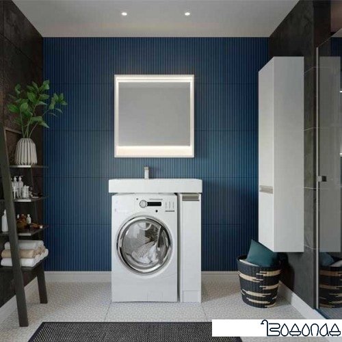 Акватон Шкаф-пенал Лондри 34 1A236203LH010 (белый) фото 4