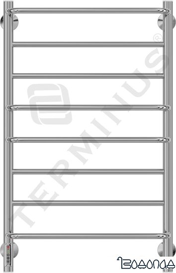 Полотенцесушитель TERMINUS Евромикс П8 электро с диммером слева (500x850)
