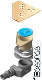 Сифон Pestan Confluo Standard Angle 2 Gold фото 1