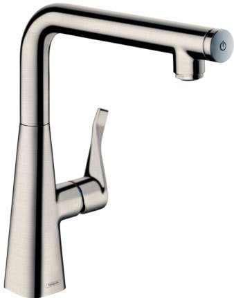Смеситель Hansgrohe Metris Select 14847800 (стальной)