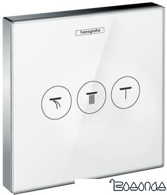 Переключатель режимов Hansgrohe ShowerSelect Glass 15736400 (белый/хром)