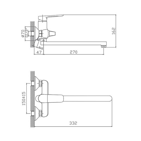 Смеситель Cron CN22521