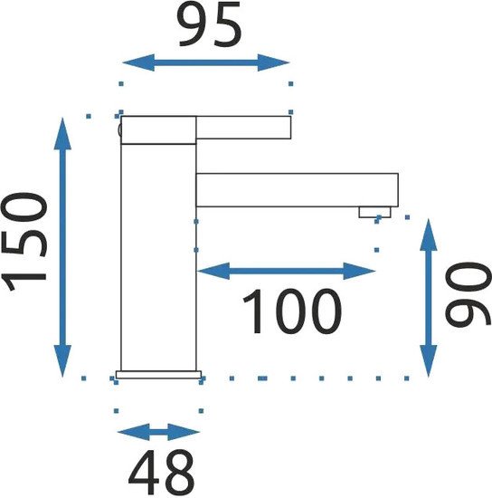 Смеситель Rea Polo B9941 (белый/хром)