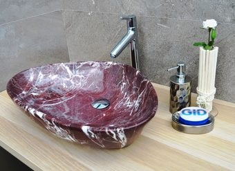 Умывальник Gid MNC208 (белый/бордовый)