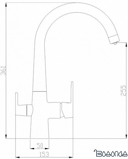 Смеситель ZorG SH 819 BLACK BR