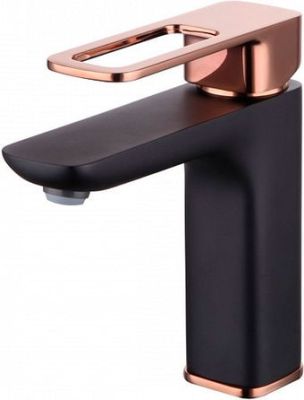 Смеситель IDDIS Slide SLIBG00i01 (черный/розовое золото)