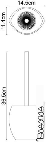 Ершик для унитаза Wasserkraft Eider K-33327