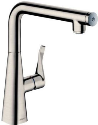 Смеситель Hansgrohe Metris Select 14847800 (стальной)