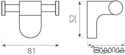 Крючок для ванны Ferro Audrey AD06