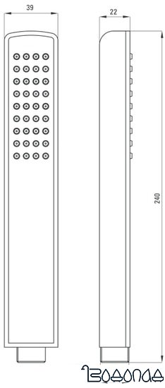 Душевая лейка Deante Hiacynt Nero XDCH2SLZ1 фото 2