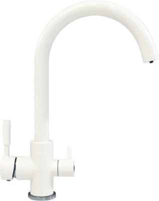 Смеситель Tolero Элара Дуо (белый 923)